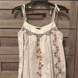 Sanctuary White Embroidered Top